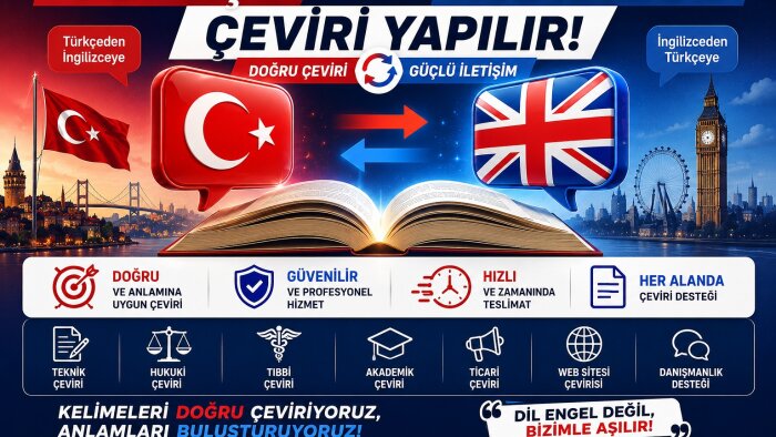 ingilizce-türkçe hızlı kaliteli çeviri yaparım