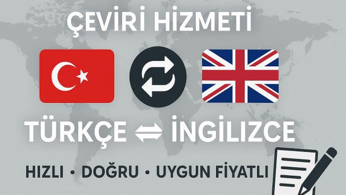 Türkçe - İngilizce çeviriler yapıyorum