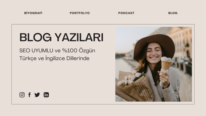 SEO uyumlu blog yazılarınızı yazabilirim