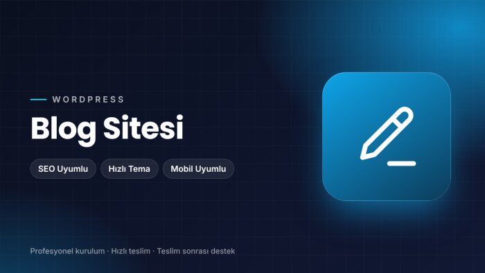 wordpress ile blog sitenizi kurarım