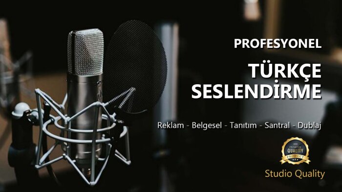 projeleriniz için seslendirme yapabilirim