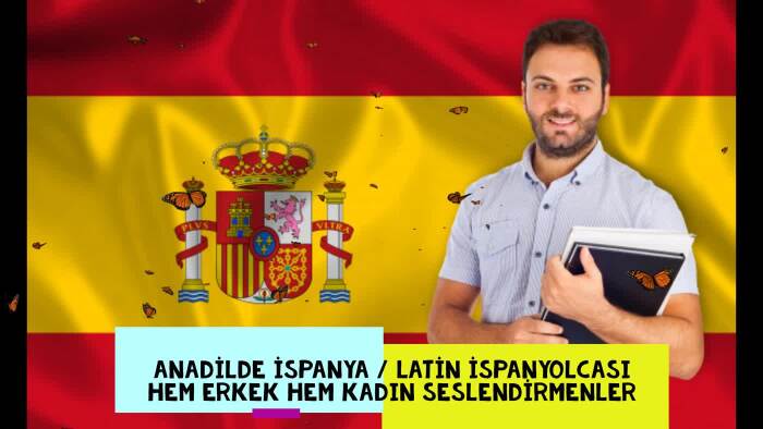 İspanya/Latin aksanı İspanyolca seslendirme hizmet veriyorum