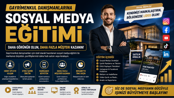 emlakçılara sosyal medya danışmanlığı yaparım