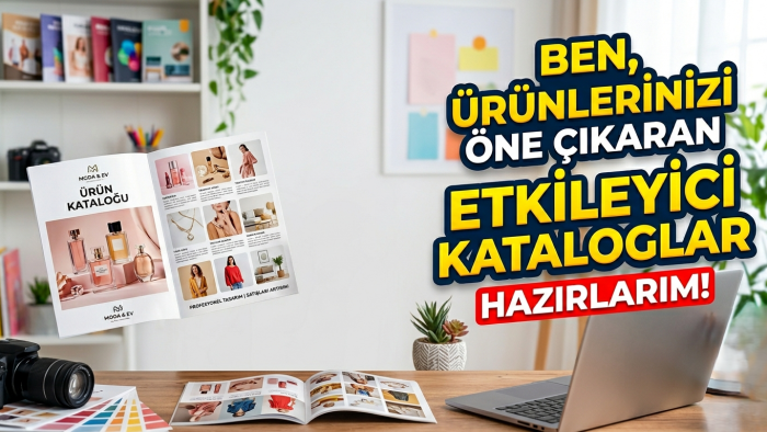 ürünlerinizi öne çıkaran etkileyici kataloglar hazırlarım