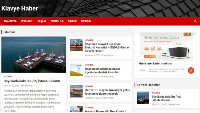 ulusal haber sitemde tanıtım yazısı yayınlarım
