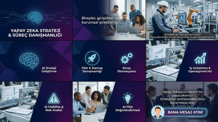 yapay zeka strateji ve süreç danışmanlığı veririm
