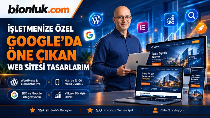 işletmenize özel, Google'da öne çıkan web sitesi tasarlarım