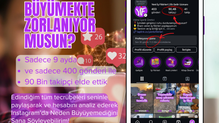 hesabını analiz ederek instagram hesabını markalaştırırım