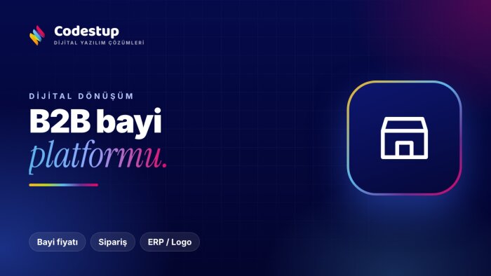 B2B bayi sipariş platformu geliştirebilirim