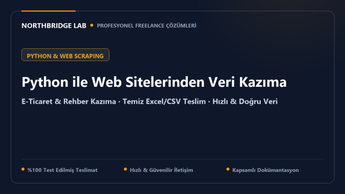 Python ile web sitelerinden veri kazır ve Excel'e aktarırım
