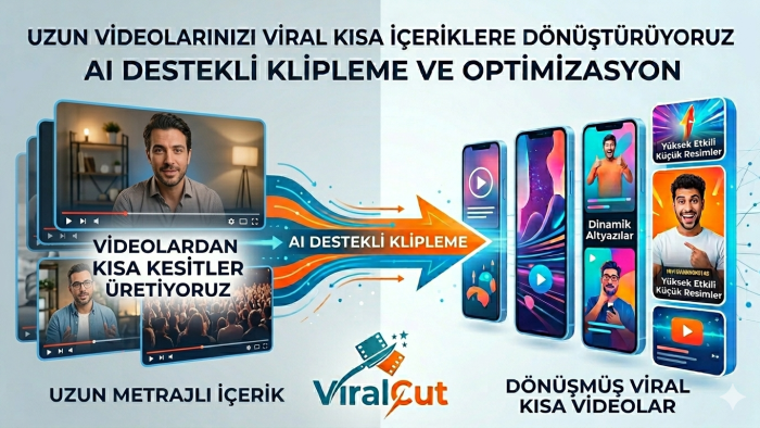  uzun videolarınızı kısa viral içeriklere çeviririm