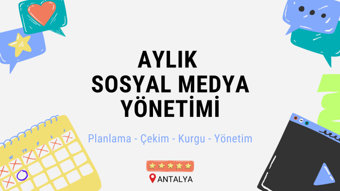 aylık sosyal medya yönetimi yaparım