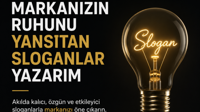 markanızın ruhunu yansıtan sloganlar yazarım