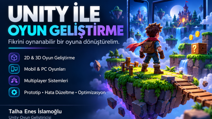 Unity ile oyun geliştiriyorum