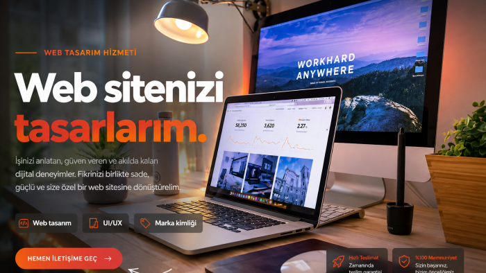 modern ve mobil uyumlu web siteleri tasarlayabilirim