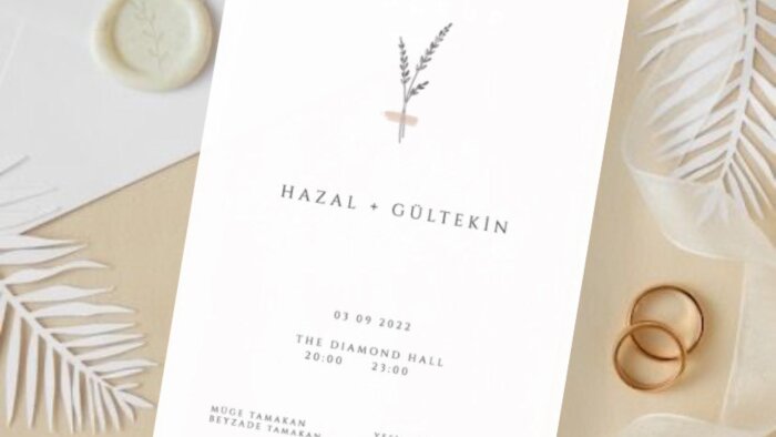 hayalinizdeki davetiyeyi tasarlarım