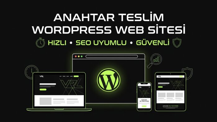 anahtar teslim, hızlı ve seo uyumlu wordpress sitesi yaparım