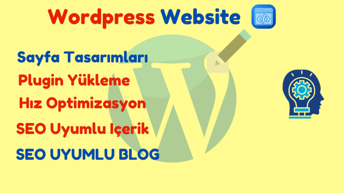 anahtar teslim wordpress veya shopify web sitesi hazırlarım