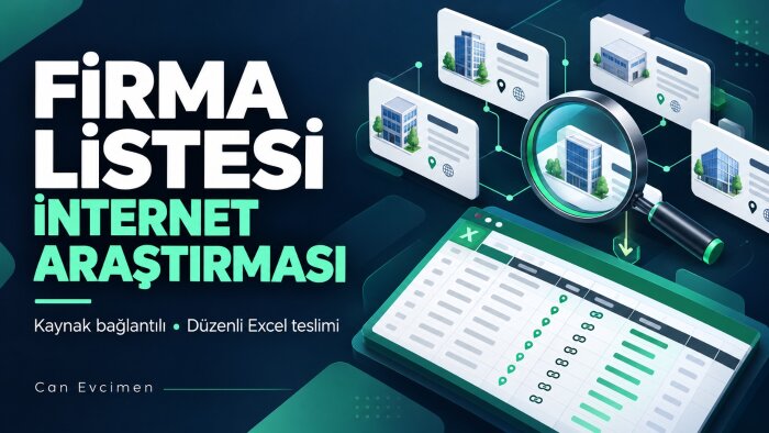 hedefinize uygun firmaları araştırır ve listelerim