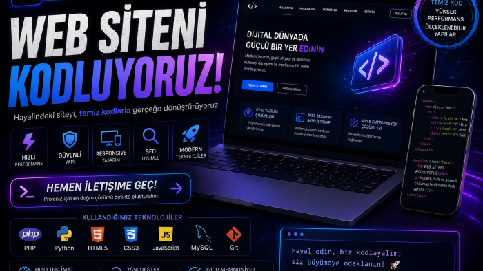 Php sorunlarını çözebilir ve baştan bir site yazabilirim