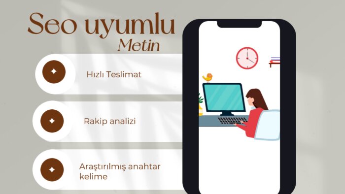 her konuda google seo uyumlu, özgün metin  hazırlarım