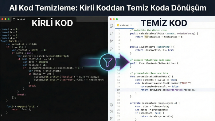 AI üretimi React, Next.js ve TS kodlarınızı temizleyebilirim