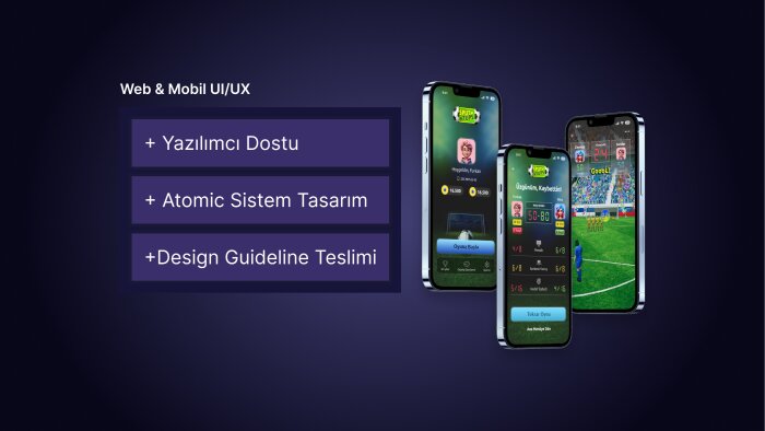 Profesyonel web & mobil kullanıcı arayüzleri tasarlarım