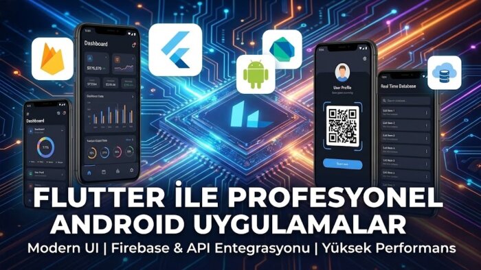 Flutter ile modern ve hızlı Android uygulamalar geliştiririm