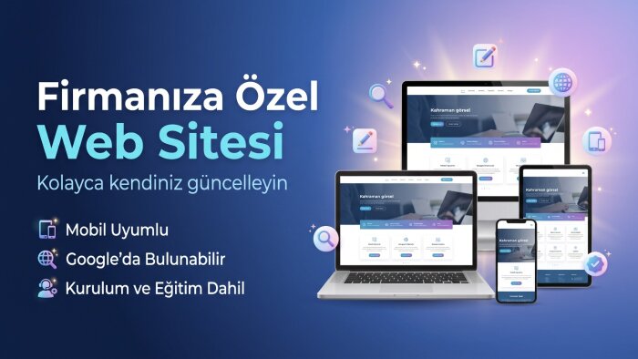 firmanıza özel mobil uyumlu WordPress web sitesi yaparım