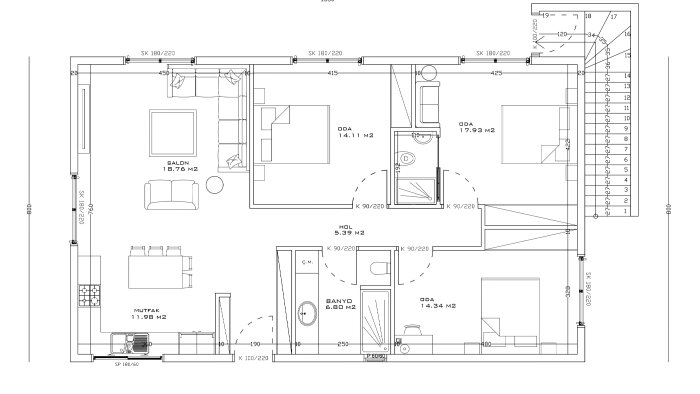 elinizdeki görseli AutoCAD'e dönüştürürüm