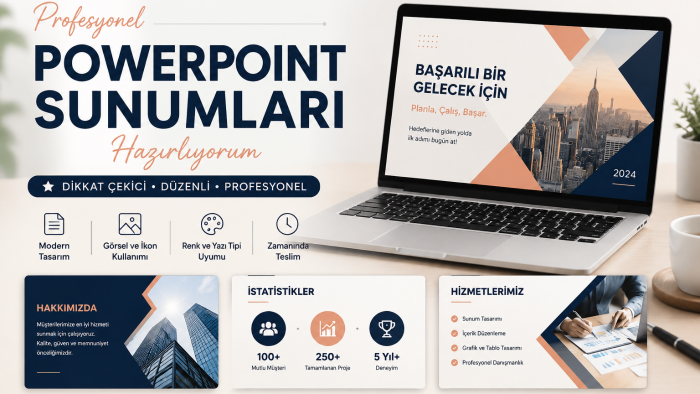 size etkileyici ve göz doldurucu sunumlar hazırlarım