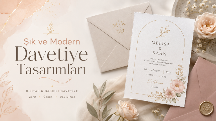 etkinlikleriniz için bütçe dostu  davetiyeler tasarlarım