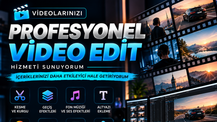 videolarınızı profesyonel şekilde düzenleyebilirim