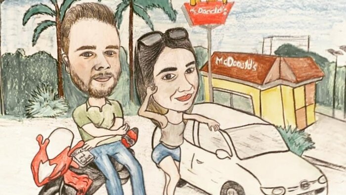 portrenizi en iyi ve en eğlenceli karikatür olarak çizerim