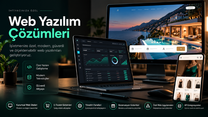 ihtiyacınıza özel profesyonel web yazılımları geliştiririm