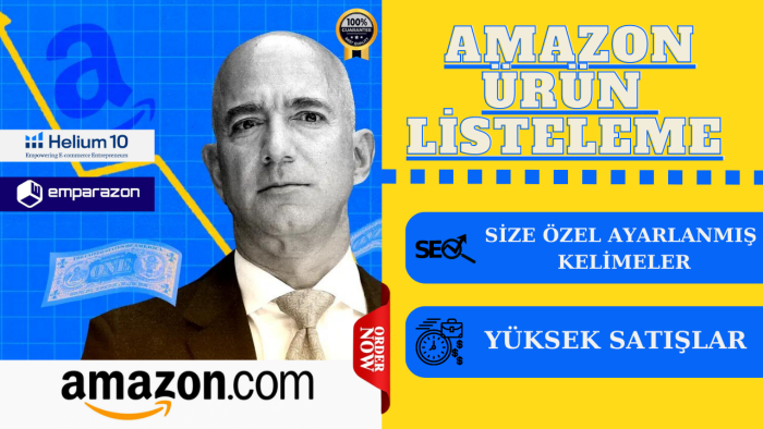 amazon ürünlerinizi profesyonel bir şekilde listeleyebilirim