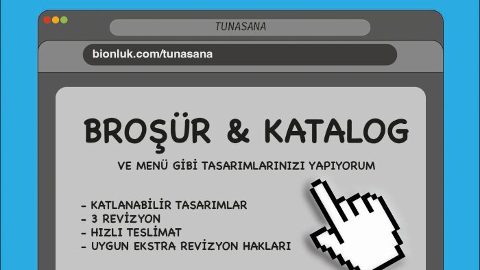 şirketiniz için broşür ve katalog yapıyorum