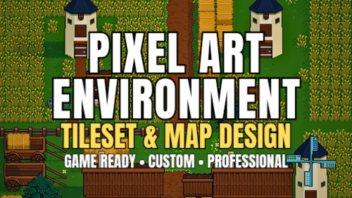 oyununuz için pixel art environment ve tileset tasarlarım
