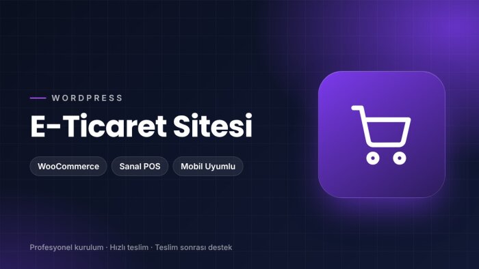 wordpress ile e-ticaret sitenizi kurarım