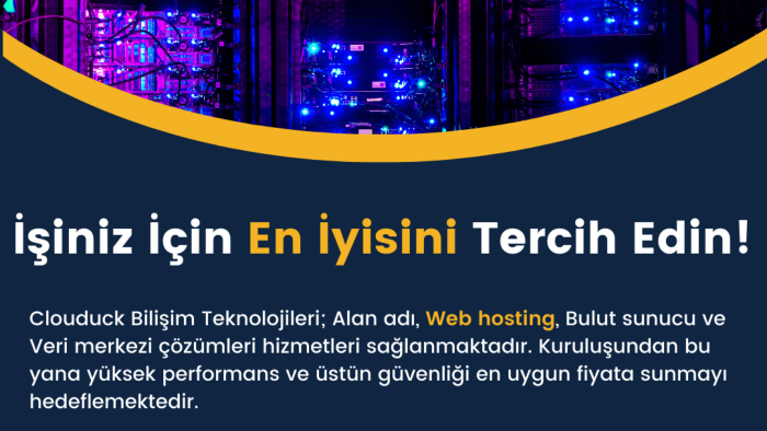 web hosting ve sunucu hizmetleri sağlamaktayım