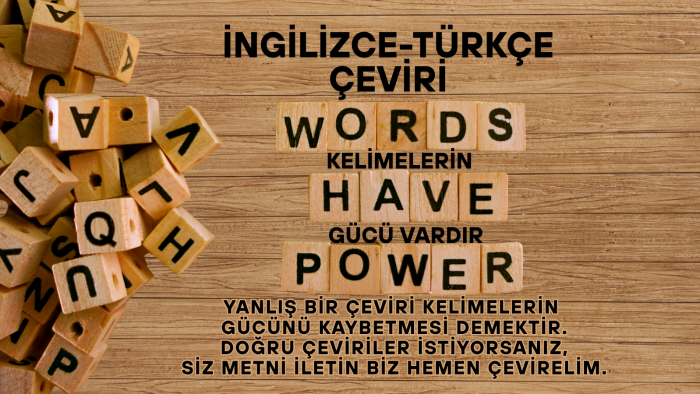 İngilizce-Türkçe metni anlam kaybı olmadan çevirebilirim