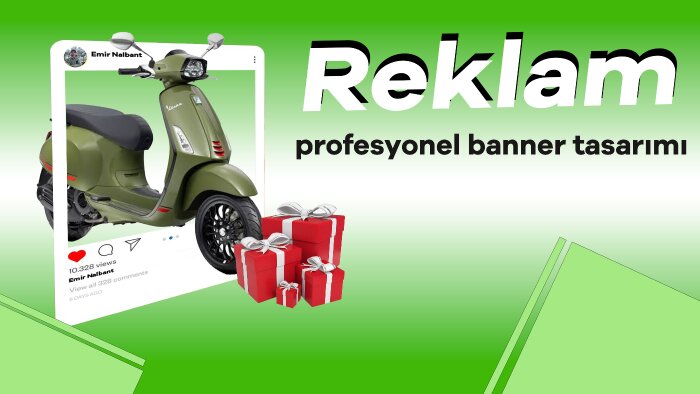 markanızın tanıtımı için banner, reklam, afiş yapabilirim