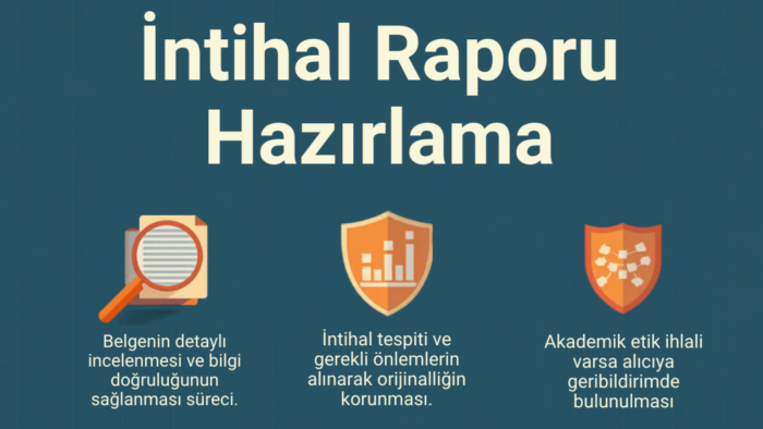 intihal oranınızı düzenleyip, rapor çıkartıyorum