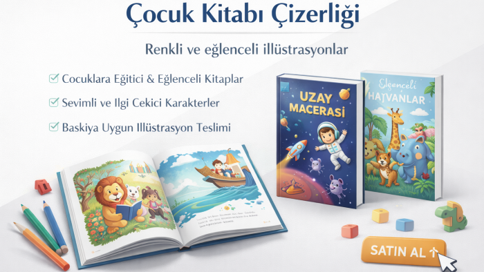 resimli çocuk kitabı yazımı ve illüstrasyon tasarımı yaparım