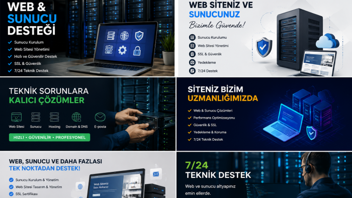 web site ve server kurarım