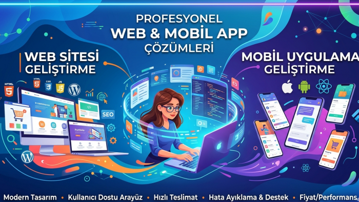 isteğiniz üzerine özgün web ve mobil uygulamalar oluştururum