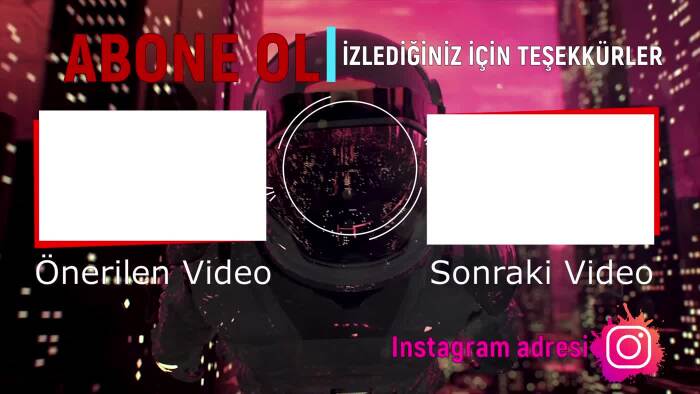 youtube bitiş ekranı (outro) tasarımı yaparım