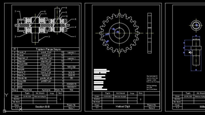 AutoCAD ile 2D çizimler ve teknik resimler yaparım