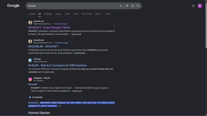 SEO çalışmalarıyla web sitenizi Google’da güçlendirebilirim