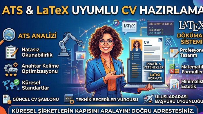 LaTeX ile ATS uyumlu ve profesyonel çok dilli CV hazırlarım